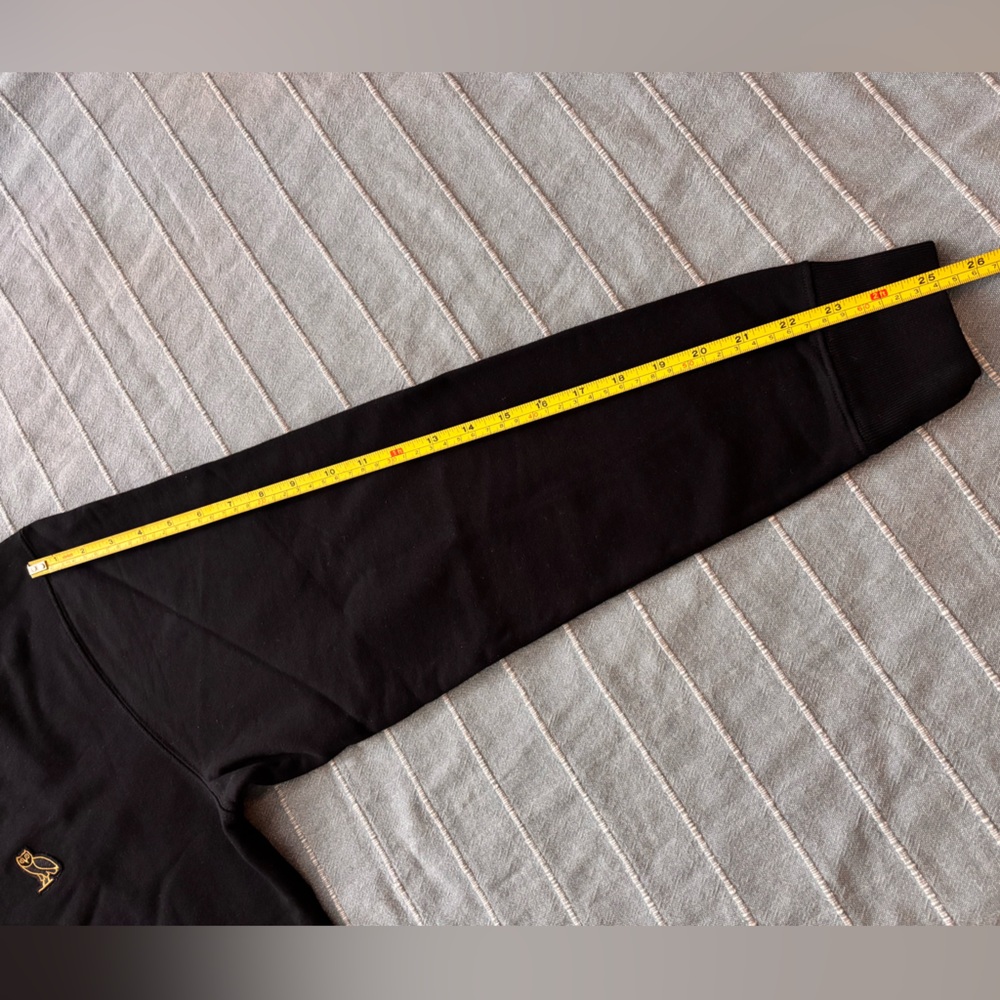 OVO Black Crew Neck Sweater with Gold Logo - Picture 16 of 16